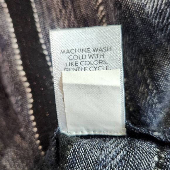 J. Jill Black Stripe Textured Top Size Medium Petite Pure Jill Boxy Stripe Top - Picture 8 of 9